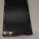 Acrylic Display Case for Figures Dustproof, Clear Display Box with Building Base, Collection Bricks Storage Blocks Aciton Figure Showcase(Black)