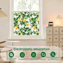 SOMWISE Frosted Glass Window Privacy Film with Tools, Heat Blocking, Anti-UV, Anti-Glare, Static Cling, Decor for Home Bathroom Door, Renter Friendly, Removable, Reusable, Yellow 23.5Inchx78.5Inch