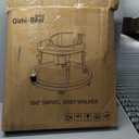 Baby Walker with Wheels, Activity Center with Mute Wheels Anti-Rollover, 5-Position Height Adjustable Foldable Baby Walker for Boys and Girls from 6-18 Months with Footrest