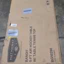 Hathaway Bandit 5-Ft Air Hockey Table for Home Game Room - with Table Tennis Top, Manual Scoring, High-Output Blower, Vibrant Graphics, Strikers & Pucks - Black and Blue Finish