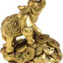 Feng Shui 3" Money Elephant Figurine Wealth Lucky Figurine Gift & Home Decor