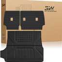3W Cargo Mat for Toyota 4Runner 2025 2026 SR5/TRD/Limited Non-Hybrid | All Weather TPE Custom Fit Trunk Mat & Backrest Mat, 5-Seat 6th Gen, Not For Hybrid