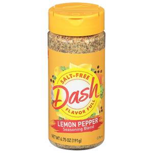 Dash Salt-Free No Salt Seasoning Blend, Lemon Pepper, 6.75 Ounce BBD: 12-23-27