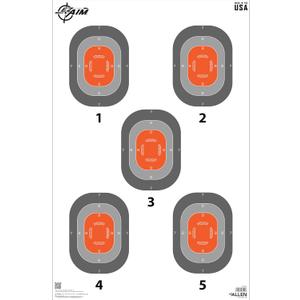 EZ-Aim 5-Spot Paper Target, 23 x 35, 50-Pack
