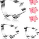 Concha Cutter Mexican Bread Mold With 3 Sizes Pig Cookie Cutter Set,Concha Stamp Two Sided Mold For Pan Dulce Mexicano Cortadora De Pan,Cookie Stamps for Baking Cookies