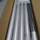 100MPH 12 Gauge Flagpole Kit with Solar Light and Flag 2mm Thick, Heavy Duty Flag Pole Holder with Light Solar Powered, Flagpole Kit 20FT Silver with Pulley and Rope, for Outside House