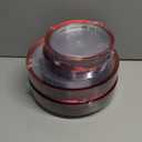 U-QE 120PCS Red Plastic Plates for Party - Red Plates Disposable Heavy Duty - Fancy Disposable Plates Include 60 10" Dinner and 60 7" Dessert Platos for Party, Mother's Day & Special Moments