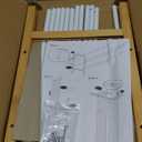 Long Shoe Rack for Closet Floor,2 Tier Wide Shoes Shelf Organizer,15-18 Pairs Bamboo Low Closet Shoe Stand Holders,Modern Sturdy Shoe Storage Rack for Entryway,49 x 11 x 17