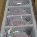 10-Pack Glass Food Storage Containers with Tempered Lids  Borosilicate, Airtight, Oven-Safe (-4F~950F), BPA-Free, 4.4 & 1.6 Cup, Leak-Proof, Dishwasher Safe (Pink)