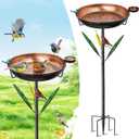 Bird Baths for Outdoors, Garden Birdbath for Patio Yard Lawn Antique Bronze