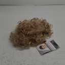 Swiking Short Blonde Curly Wigs for White Women with Side Bangs Fluffy Natural Synthetic Fiber Hair Wig for Daily Party Costume Use