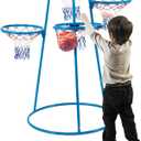 Children’s Factory Kids Toys 4-Hoop Basketball Set - Toddler Basketball Hoop Indoor/Outdoor Play- for Pre-School Classroom or Playroom