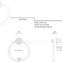 Gatco 4292 Latitude II Towel Ring | Modern Hand Towel Holder for Bathroom | Stylish Decorative Hardware, Heavy Duty Metal, EZ Ancor Mounting | Satin Nickel