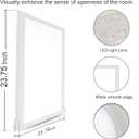 2 Pack 2x2feet 4200 LM LED Flat Panel, White Trim Flush Mount and Drop Ceiling Light 5 CCT, 3 Level Dim,CRI 90 for Home and Office
