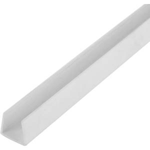 Outwater Plastics White 1/2'' Styrene Plastic U-Channel/C-Channel 48 Inch Lengths (Pack of 3) (48'' Lengths - Pack of 3) Outwater Plastics White 1/2'' Styrene Plastic U-Channel/C-Channel 48 Inch Lengths (Pack of 3) (48'' Lengths - Pack of 3)