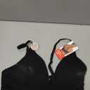 Hanes Womens Originals Supersoft Triangle Bralette, Viscose from Bamboo Longline Bralette (Small, Black)