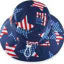 Toddlers Baby Boys' 3-Piece Rashguard Set Kids Bathing Suit Set with Hat UPF 50+ (6-9 Months, Usa Flag)