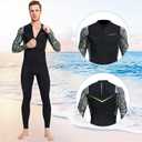Dive Skins for Women Men Full Body Swimsuit Rash Guard Scuba Skin Thin Wetsuit, One Piece Long Sleeve Quick Dry Diving Skin UV Protection Surfing Spandex Wet Suit for Snorkeling Water Sport, L