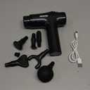 AYURA Massage Gun Deep Tissue, Muscle Massager Gun for Pain Relief, Percussion Massage Gun with 30 Speeds & 6 Heads, Portable Handheld Back Massage Gun for Athlets Men Women (Black)