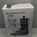 Cold Press Juicer, 5.8" Wide Feed Chute Juice Extractor Machine with 400W, High Juice Yield, Slow Masticating Juicer for Whole Vegetables & Fruits, Silver Gray