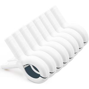8 Pcs Beach Towel Clips for Beach Chairs, Towel Holder for Beach Chair Pool Chair on Cruise, Jumbo Size Heavy Duty Clothes Pins, Beach Chair Clips to Keep Your Towel from Blowing Away (White)