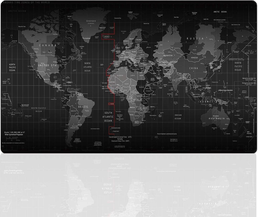 Gaming Mouse Pad Large Anti-Slip Rubber Base Size 47.2x15.7 in (47.2X15.7IN, 120x40 Map)