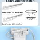 Charger for Somfy Sonesse Wirefree Motor 9020672, Power Cord Compatible with Somfy Sonesse ST30(1003128)& R28(1240291) Wirefree Motor, Motorized Blinds Charger Cable Length 8.2FT