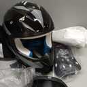 TRIANGLE Adult Dirt Bike Helmet Full Face Motocross Helmets DOT Certified, Dark Gray, Large 