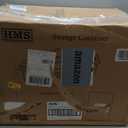 Hefty 72 Quart Hi-Rise Storage Bin with Lid, Stackable Plastic Container Tote for Home, Office, and Classroom Organization, 6 Pack, Smoke Blue