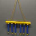 Reflex Drop Sticks Challenge Game, Hand Eye Coordination Training Toy, Reaction Time Training, Hand Speed Challenge Games, Adjustable Speed Catching Sticks Game (A) (Yellow)