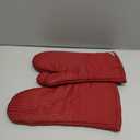 Big Red House - Silicone Oven Mitts - Red Set of 2-12.5" - Heat Resistant to 536 F / 280 C Kitchen Gloves - Professional Grade Protection Hot Cooking Baking