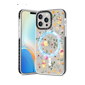 Toycamp for iPhone 16 Pro Max Case - Compatible with MagSafe Women Girls Cute Phone Cover Magnetic with Shockproof Protective Girly Aesthetic Designer Case for iPhone 16 Pro Max 6.9", Cartoon Floral