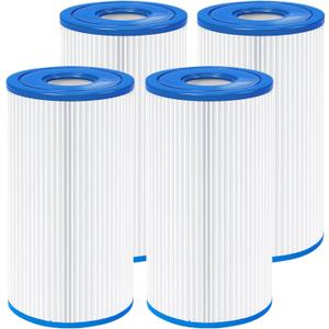 Type A or C Filter Cartridge for Intex 59900E and 29000E Filter Pump, Washable Filters for Pool Fits 500, 530, 800, 1000 & 1500 GalHr Filters 4 Pack