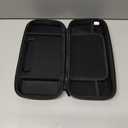 Orzly Carry Case Compatible with Nintendo Switch and New Switch OLED Console - Black Protective Hard Portable Travel Carry Case Shell Pouch with Pockets for Accessories and Games (6.2 inch Switch 1)