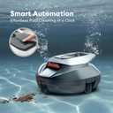 Robotic Pool Cleaner, Pool Vacuum for Above & In-Ground Pool, Dual-Motor Suction, 90Mins Runtime Automatic Self-Parking, 2.5h Fast Charging, Up to 850 Sq.ft, Pooleco S110