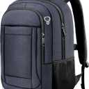 AREYTECO Laptop Backpack, 17 Inch Travel Backpack Airline Approved, Business Anti Theft Slim Sturdy Work Computer College High School Backpack Bag Fits 17.3 Inch Notebook for Men Women, Blue