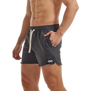 AIMPACT Men's Athletic Shorts Bodybuilding Workout Cotton Gym Shorts with Pockets (Large, Darkgrey)