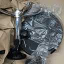 FURWOO Adjustable Salon Chair Small Rolling Stool with Wheels for Spa Salon Massage Home Office Black