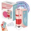 60x-120x Mini Pocket Microscope for Kids Adults, Portable Handheld Microscope, Miniscope Portable for Kids Little Scientist Students School Minilabsters Education