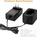 Shentec 1.2V-18V Battery Charger Compatible with Makita 7.2V 9.6V 12V 14.4V 18V Ni-MH/Ni-Cd Pod Style Batteries