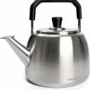 GEDO Stainless Steel Whistling Tea Kettle, 304 Food Grade, Large Capacity, Stovetop Kettle for Gas Stove and Induction Cooktop (6L/6.34QT)