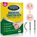 Ingrown Toenail Treatment Kit, Titanium Alloy Ingrown Toenail Removal Kit, Nails Corrector Tool & Remover Strips - Ingrown Toe Nail Quick Relief (0.67-0.79 Inch)