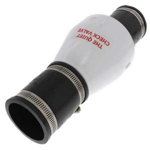 Zoeller 30-0241 1.5 in. Inlet 40 psi 130 deg Quiet Union Check Valve44; White Zoeller 30-0241 1.5 in. Inlet 40 psi 130 deg Quiet Union Check Valve44; White