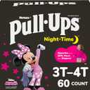 Pull-Ups Girls' Nighttime Potty Training Pants, Training Underwear, 3T-4T (32-40 lbs), 60 Ct