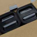 MR.SIGA 4 Pack Airtight Food Storage Container Set, BPA Free Kitchen Pantry Organization Canisters, One-handed Airtight Cereal Snack Candy Storage Containers, 360ml / 12.2oz, Small, Black