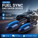 2Pcs Fuel Sync Gas Saver Device Plug-in Automotive Fuel Saver for Gasoline & Diesel Engines, Optimize Combustion, Increase Mileage, Drive Farther for Car/Truck/SUV