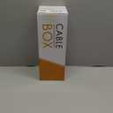 Bamboo Cable Management Box, Large Cord Organizer Box Cable Box to Hide Wires & Power Strips for Desktop Storage Cord Holder for Office Home,No Assembley Required (All White, 1Medium)