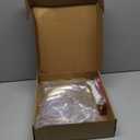 6 Pcs Clear Cupcake Display Stand Set 3 Tier Dessert Treat Stands Serving Tower Tray with Gold Rim Rectangle Serving Trays Candy Cookie Sandwich Stand for Wedding Birthday Tea Party