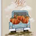 Hello Fall Pumpkin Truck, 16 x 20 Inch Canvas Wall Art