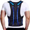 Upgraded Posture Corrector Back Brace for Men and Women, New Version Lumbar Support for Posture Improving and Pain Relief, Full Back Support for Neck, Shoulder, Waist Pain Small